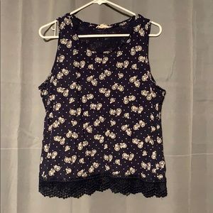 Bicycle Top with Lace Detail